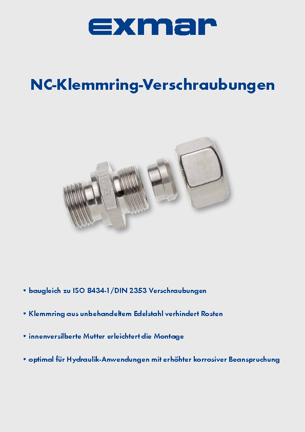 Flyer NC clamping ring fittings