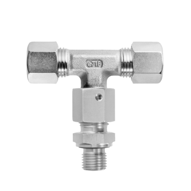 Adjustable male adaptor T fittings with taper and O-ring 