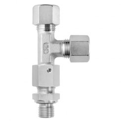 Adjustable male adaptor L fittings with taper and O-ring 
