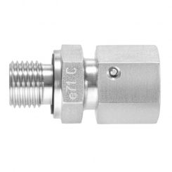 Straight male adaptor unions with taper and O-ring 