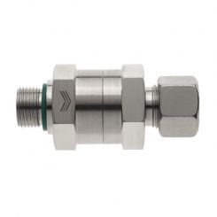 Non-return valves with male adaptor thread 